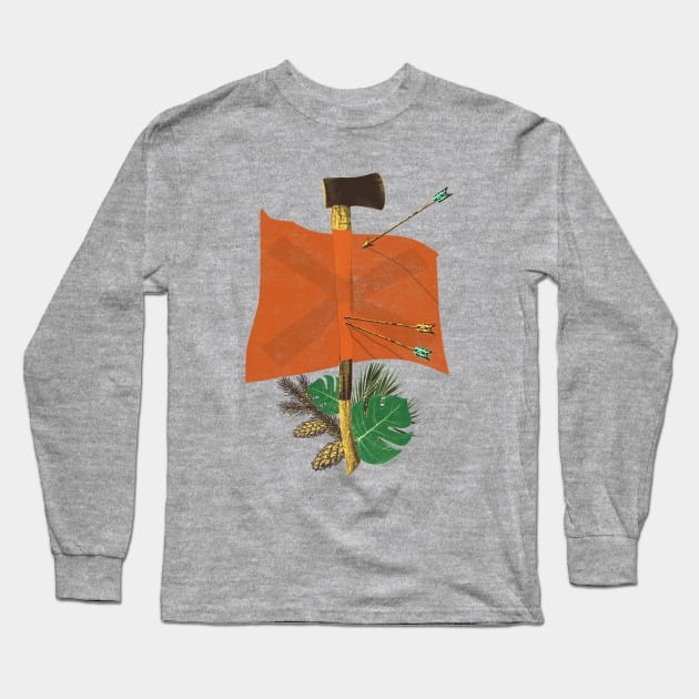 AXE MARKS THE SPOT Long Sleeve T-Shirt by Showdeer